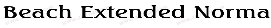 Beach Extended Normal字体转换